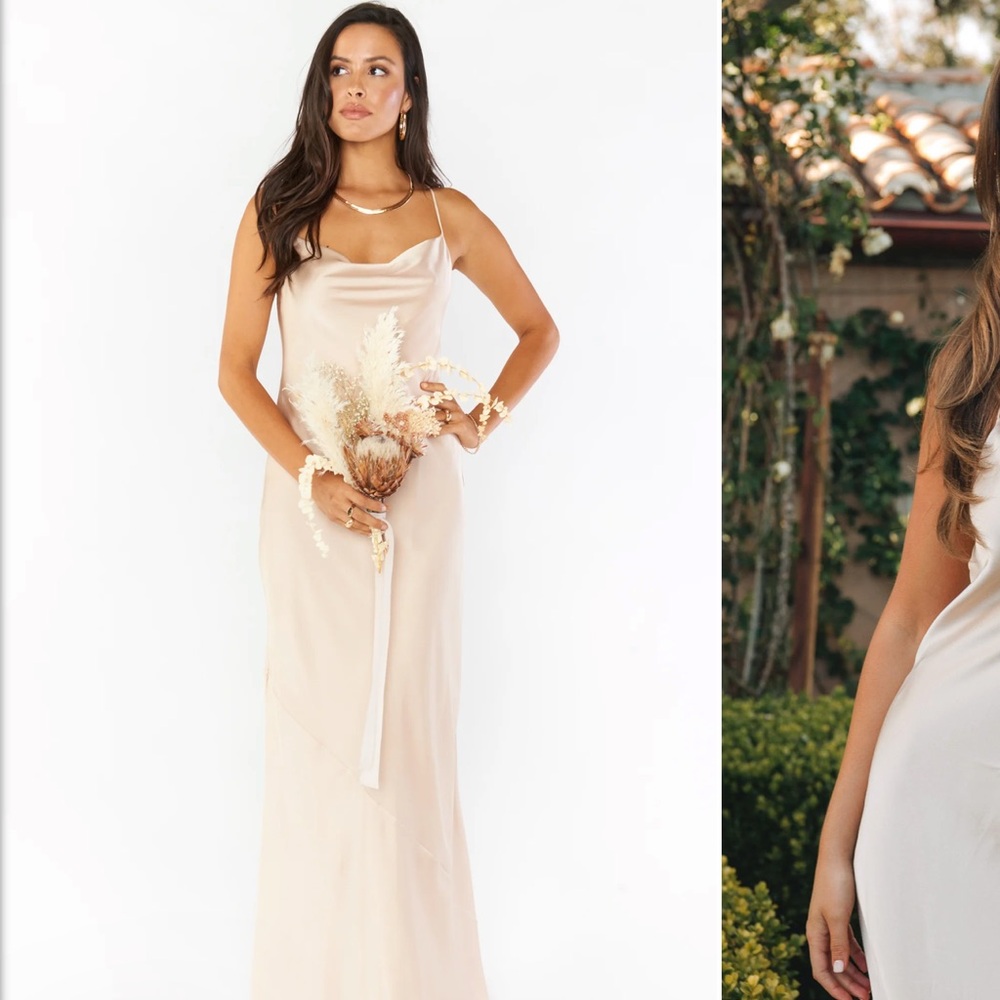 Show Me Your MuMu Champagne Slip Dress